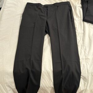 Banana Republic Slim Fit Marzotto Fine Italian Fabric Dark Grey Dress Pants